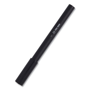 Quick Dry Gel Pen, Stick, Medium 0.7 Mm, Black Ink, Black Barrel, 24-pack