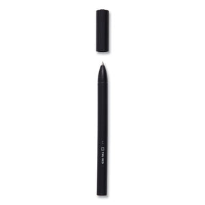 Quick Dry Gel Pen, Stick, Fine 0.5 Mm, Black Ink, Black Barrel, 24-pack