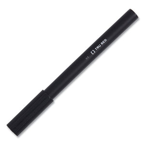 Quick Dry Gel Pen, Stick, Fine 0.5 Mm, Black Ink, Black Barrel, 24-pack