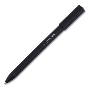 Quick Dry Gel Pen, Stick, Fine 0.5 Mm, Black Ink, Black Barrel, 24-pack