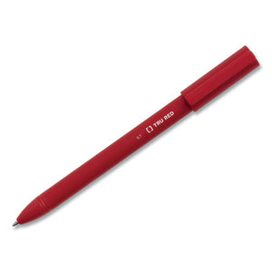 Quick Dry Gel Pen, Stick, Medium 0.7 Mm, Red Ink, Red Barrel, Dozen