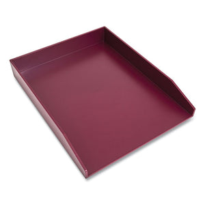 Front-load Stackable Plastic Document Tray, 1 Section, Letter Size Files, 9.8 X 12.24 X 1.75, Purple