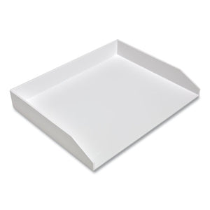 Side-load Stackable Plastic Document Tray, 1 Section, Letter-size, 12.24 X 9.8 X 1.75, White