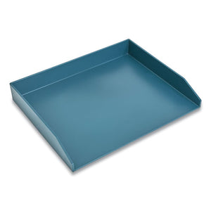 Side-load Stackable Plastic Document Tray, 1 Section, Letter Size Files, 12.24 X 9.8 X 1.75, Teal