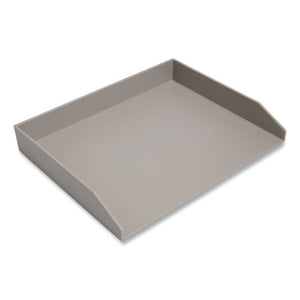 Side-load Stackable Plastic Document Tray, 1 Section, Letter-size, 12.24 X 9.8 X 1.75, Gray