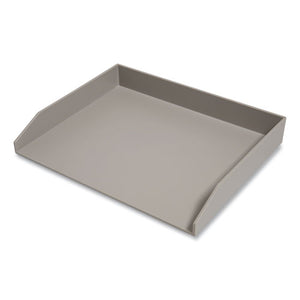 Side-load Stackable Plastic Document Tray, 1 Section, Letter-size, 12.24 X 9.8 X 1.75, Gray