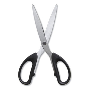 Stainless Steel Scissors, 7" Long, 2.64" Cut Length, Assorted Straight Handles, 2-pack