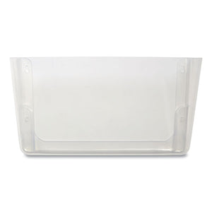 Unbreakable Plastic Wall File, Letter Size, Clear