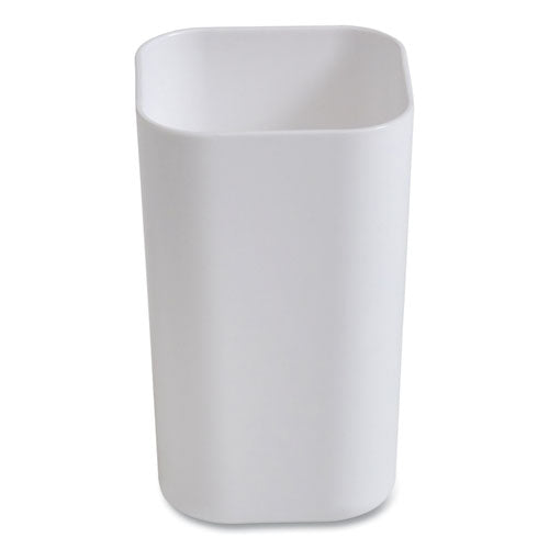 Plastic Pencil Cup, 2.61 X 2.61 X 4.3, White