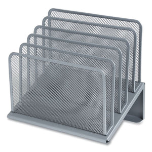 Small Stackable Wire Mesh Accessory Holder, 3.46 X 3.46 X 2.75, Black