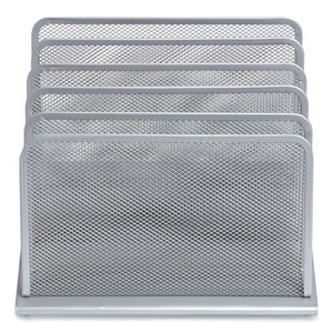 Small Stackable Wire Mesh Accessory Holder, 3.46 X 3.46 X 2.75, Black