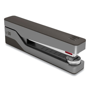 Premium Desktop Full Strip Stapler, 30-sheet Capacity, Gray-black