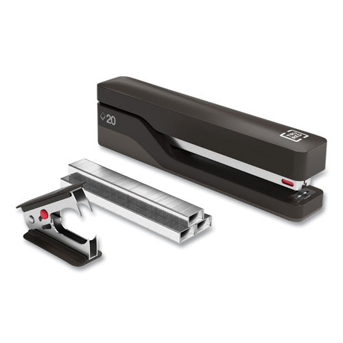 Desktop Stapler Kit, 20-sheet Capacity, Black