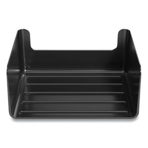 Side-load Stackable Plastic Document Tray, 1 Section, Letter Size Files, 13.1 X 8.9 X 5.5, Black