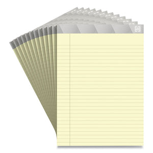 Notepads, Wide-legal Rule, Canary Sheets, 8.5 X 11.75, 50 Sheets, 12-pack
