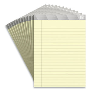 Notepads, Narrow Rule, Canary Sheets, 8.5 X 11.75, 50 Sheets, 12-pack