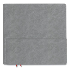 Square Explore Journal, Dotted Rule, Gray Cover, 8 X 8, 192 Sheets