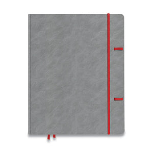 Large Explore Journal, Dotted Rule, Gray Cover, 8 X 10, 192 Sheets