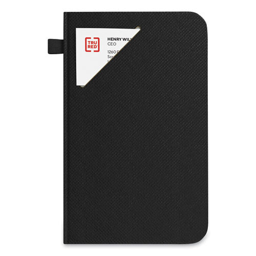 Medium Starter Journal, Narrow Rule, Black Cover, 5 X 8, 192 Sheets