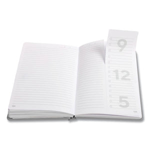 Medium Starter Journal, Narrow Rule, Gray Cover, 5 X 8, 192 Sheets