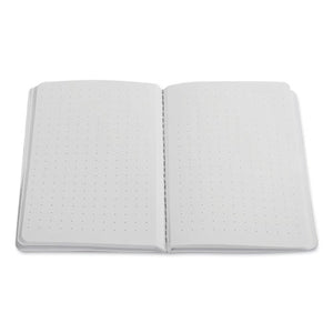 Pocket Journal, Dotted Rule, Black-charcoal-red Cover, 3.5 X 5.5, 48 Sheets, 3-pack