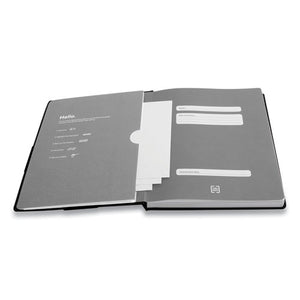 Large Starter Journal, Narrow Rule, Black Cover, 8 X 10, 192 Sheets