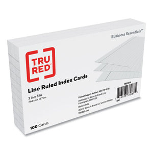 Index Cards, Ruled, 3 X 5, Gray, 100-pack