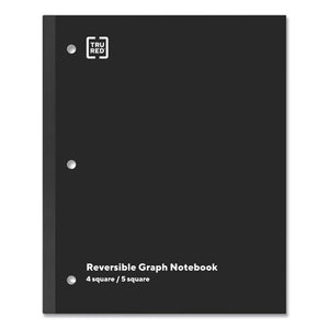 Wireless One-subject Notebook, Quadrille Rule, Black Cover, 11 X 8.5, 80 Sheets