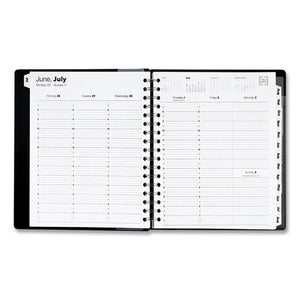 Weekly-monthly Planner, 9 X 7, Black Poly Cover, 2021-2022