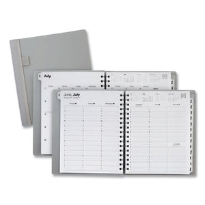 Weekly-monthly Planner, 9 X 7, Gray Poly Cover, 2021-2022