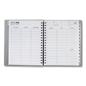 Weekly-monthly Planner, 9 X 7, Gray Poly Cover, 2021-2022