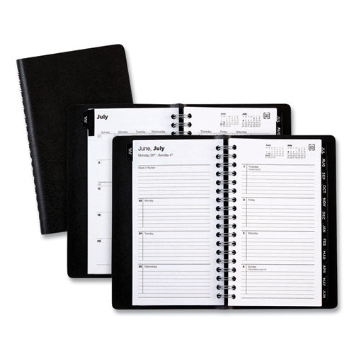 Weekly-monthly Planner, 6 X 3, Black Pajco Cover, 2021-2022