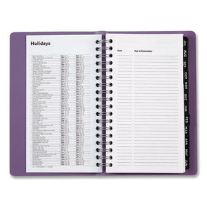 Weekly-monthly Planner, 6 X 3, Purple Pajco Cover, 2021-2022