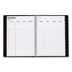 Monthly Planner, 11 X 8, Black Pajco Cover, 2022