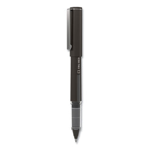 Roller Ball Pen, Stick, Fine 0.5 Mm, Black Ink, Black Barrel, 3-pack