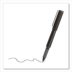 Roller Ball Pen, Stick, Fine 0.5 Mm, Black Ink, Black Barrel, 3-pack