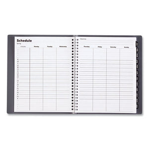 Weekly-monthly Planner, 7 X 9, Charcoal Pajco Cover, 2022