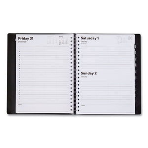 Daily Appointment Book, Four Person, 11 X 8, Black Pajco Cover, 2022