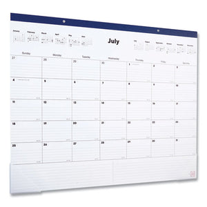 Desk Pad Calendar, Clear Corners-blue Binding, 17 X 22, 2021-2022