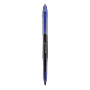 Air Porous Gel Pen, Stick, Medium 0.7 Mm, Blue Ink, Black-blue Barrel, 3-pack