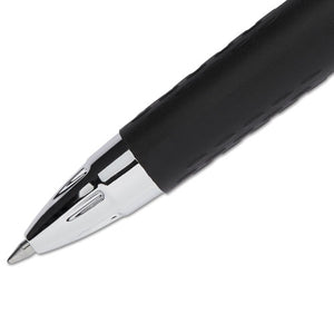 Signo 207 Retractable Gel Pen, 0.7mm, Blue Ink, Smoke-black-blue Barrel, Dozen