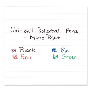 Grip Stick Roller Ball Pen, Micro 0.5mm, Blue Ink-barrel, Dozen