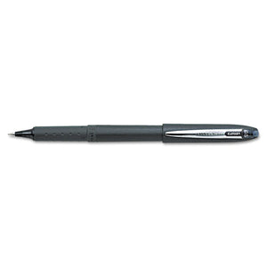 Grip Stick Roller Ball Pen, Fine 0.7 Mm, Black Ink-barrel, Dozen