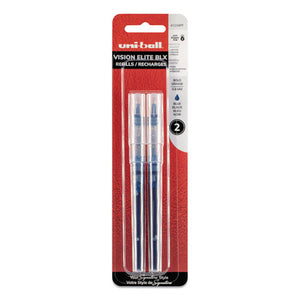 Refill For Vision Elite Roller Ball Pens, Bold Point, Assorted Ink Colors, 2-pack