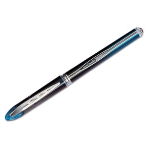 Vision Elite Stick Roller Ball Pen, 0.5mm, Blue-black Ink, Black-blue Barrel