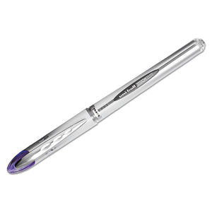 Vision Elite Stick Roller Ball Pen, Bold 0.8mm, Purple Ink, White-purple Barrel