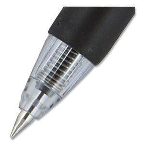 Signo Gel Pen, Retractable, Micro 0.38 Mm, Black Ink, Clear Barrel, Dozen
