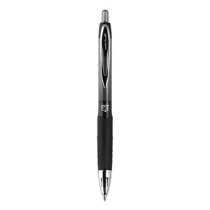 207plus+ Gel Rollerball Pen, Medium 0.7 Mm, Blue Ink, Black Barrel, Dozen