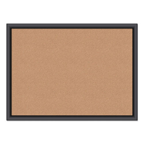 Cork Bulletin Board, 24 X 18, Natural Surface, Black Frame