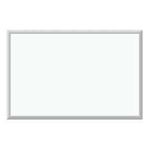 Melamine Dry Erase Board, 36 X 24, White Surface, Silver Frame